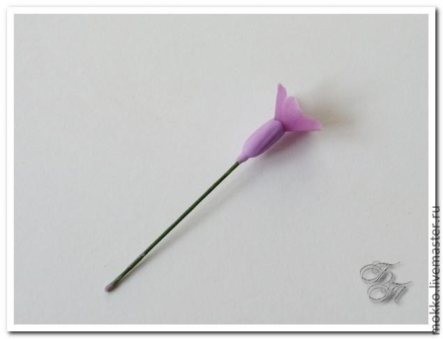 Лепим веточки лаванды из полимерной глины без использования молдов: часть 1