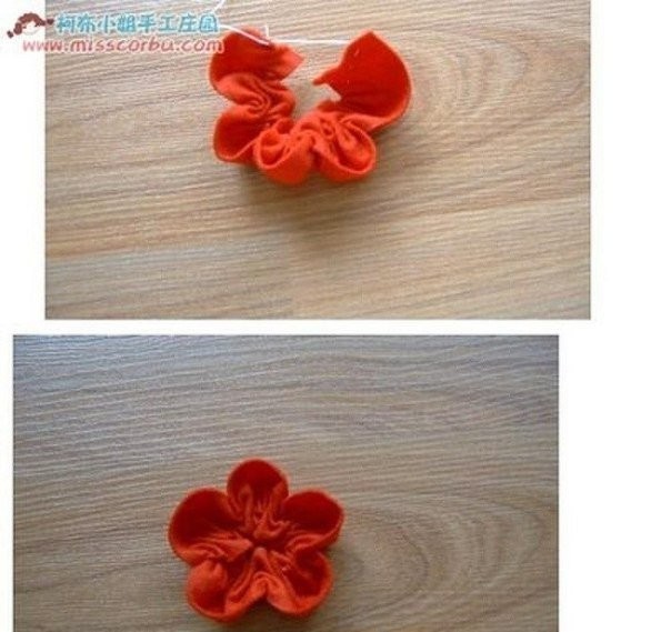 Цветы из ленты: мастер-класс