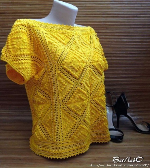 Короткий топ крючком Короткий топ крючком