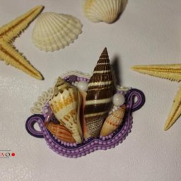 ​Сутажная брошь с ракушками: мастер-класс, часть 3