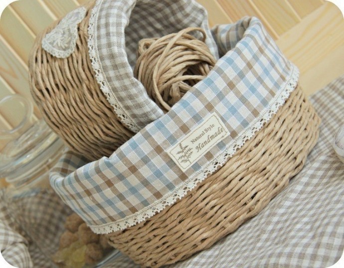 Мастерим корзинку из бумажных трубочек