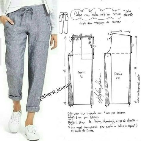 Моделируем просторные и удобные брюки