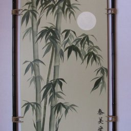 Панно в этническом стиле "Луна и бамбук": часть 1