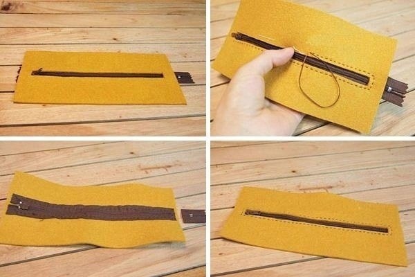 Шьем пенал из фетра