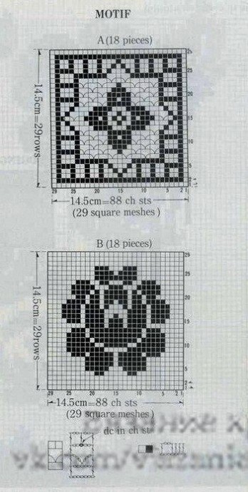 Филейная скатерть