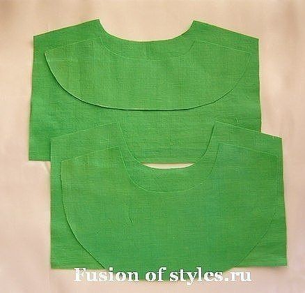 ​Обработка горловины с разрезом