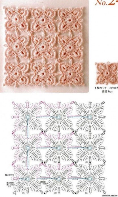 Схемы для безотрывного вязания