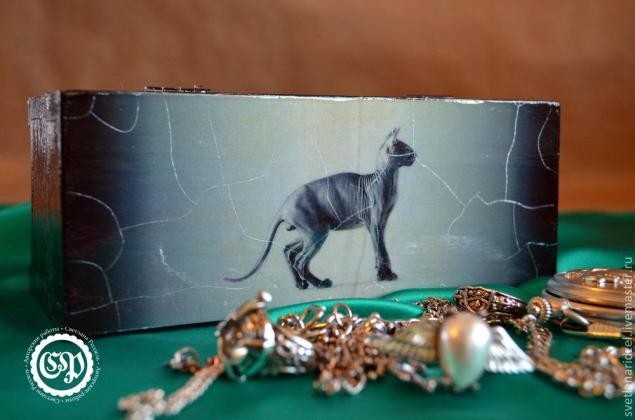 Шкатулка с кошкой: мастер-класс, часть 2