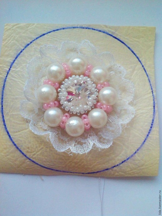 ​Делаем романтичную брошь "Грезы": часть 1