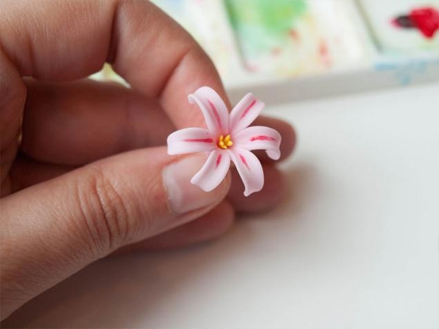 Гиацинт из холодного фарфора: подробный мастер-класс для начинающих, часть 5