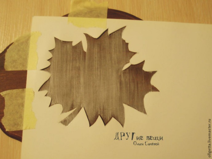 Декорирование панно "Счастливая осень": часть 2