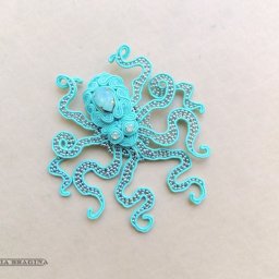 ​Создаем брошь в виде осьминога: часть 2