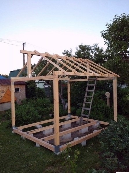 ​Деревянная беседка своими руками