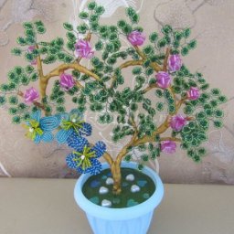 Как сделать дерево любви из бисера своими руками: мастер-класс, часть 1