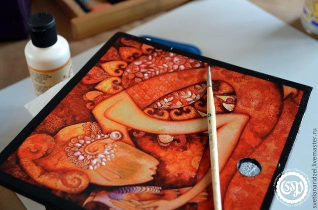 ​Коробка для чая превращается в восточную шкатулку: мастер-класс, часть 2