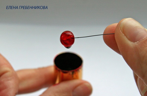 ​Красная смородина из эпоксидной смолы: часть 3