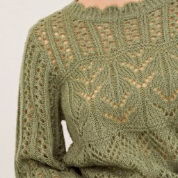 ​Пуловер с разными узорами