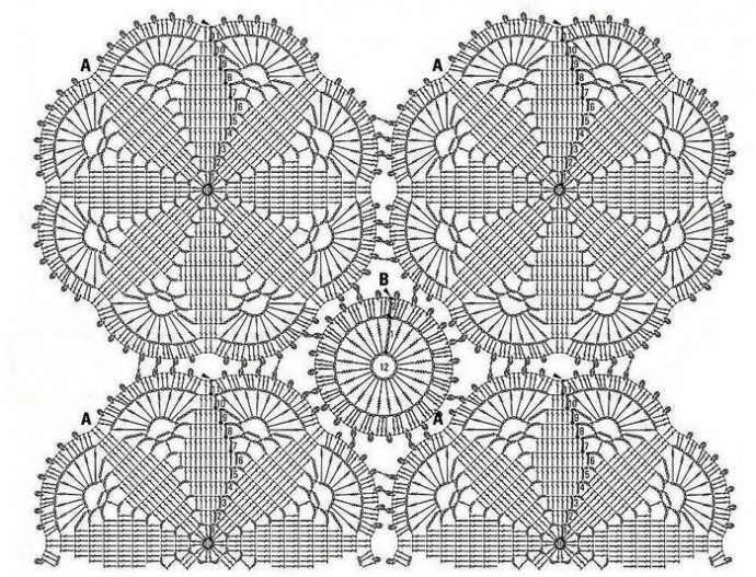 Роскошная туника из мотивов