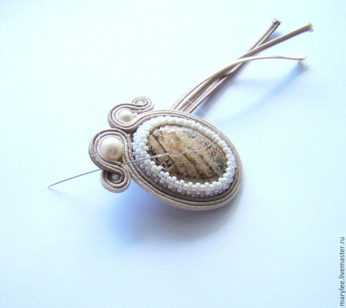 Создаем сутажную брошь "Карибы": часть 2