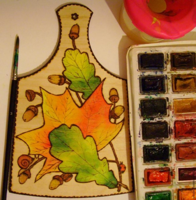 Украшаем разделочную доску