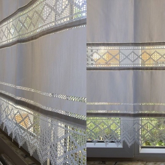 Вязаные занавески Вязаные занавески