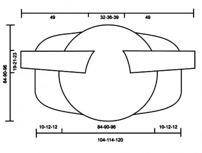 Жакет на основе круга