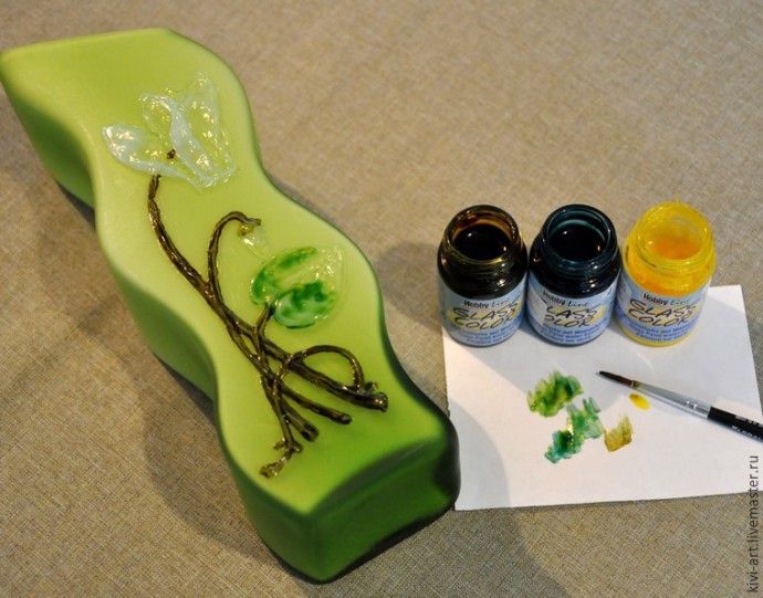 ​Декорирование вазы в стиле модерн: часть 2