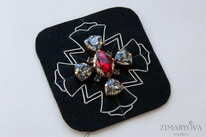 ​Создаем брошь-орден "Primavera": часть 1