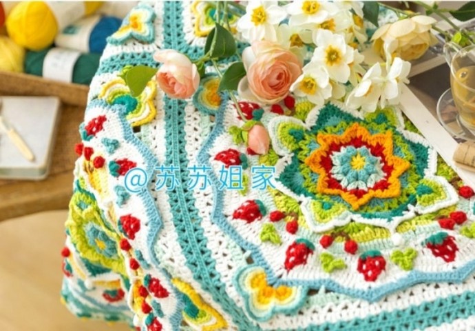 Роскошное одеяло из мотивов Роскошное одеяло из мотивов