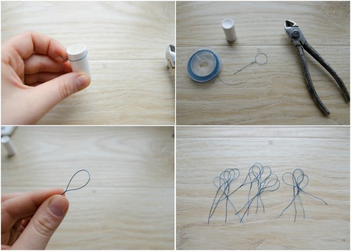 Создаем шпильку для волос с цветами из "Витраль"