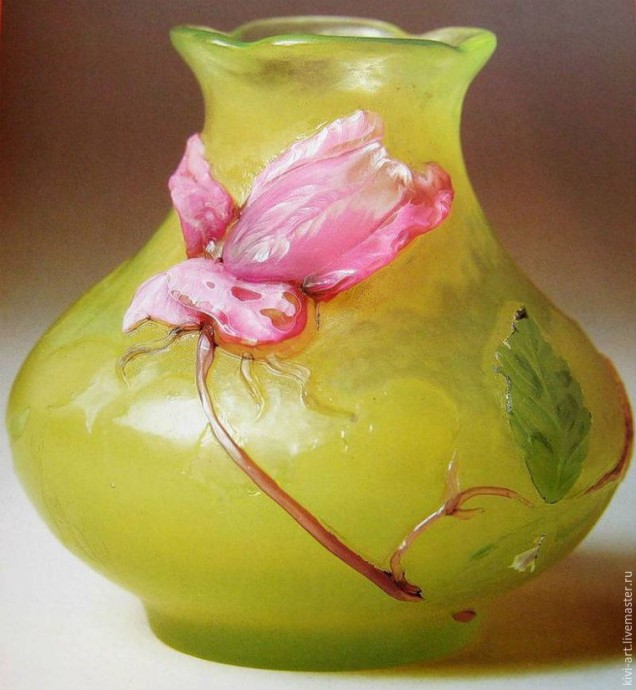 ​Декорирование вазы в стиле модерн: часть 1