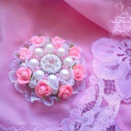 ​Делаем романтичную брошь "Грезы": часть 1