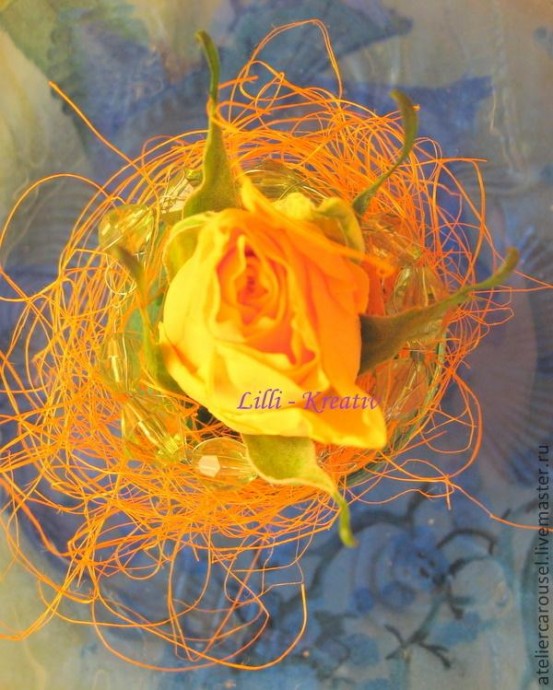 Мини-композиция в рюмке