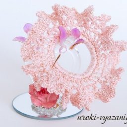 Резинка для волос крючком