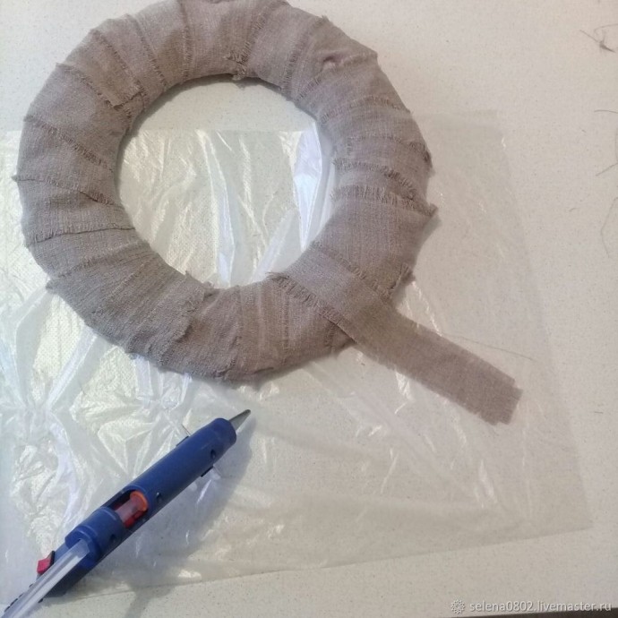 Создаём рождественский венок: часть 2