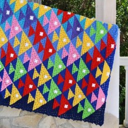 ​Вязаный плед "Подводное царство"