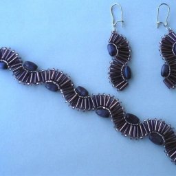 "Жабо" из бисера