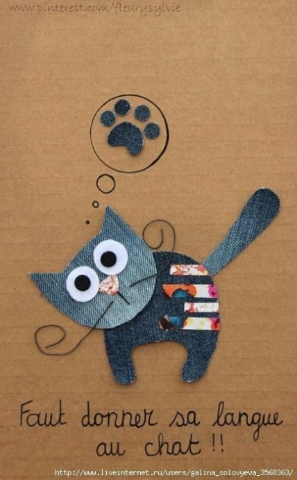 Аппликации из джинсовой ткани: идеи для вдохновенного творчества