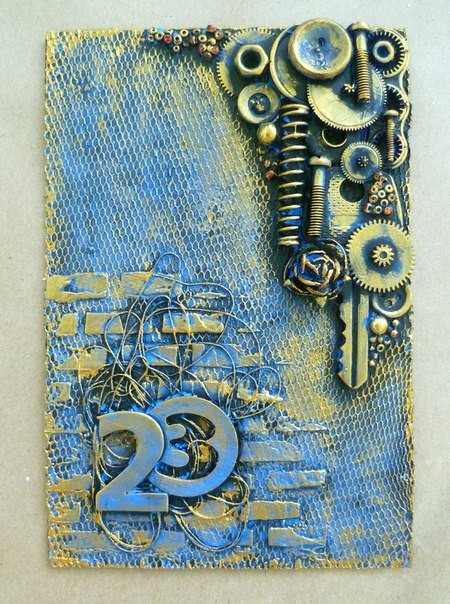 Делаем открытку-магнит к 23 февраля из того, что есть под рукой