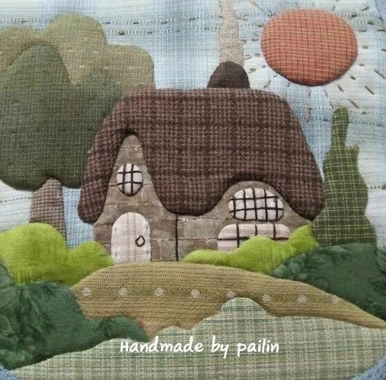 Домики из остатков ткани Домики из остатков ткани