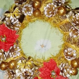 Новогодний венок своими руками из березовых веток: часть 2