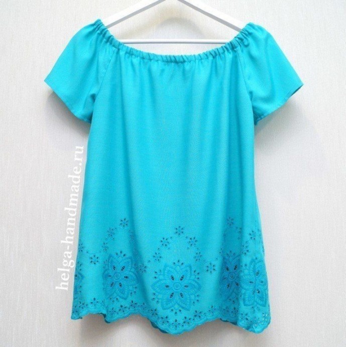 ​Лёгкая в пошиве блузка по простой выкройке