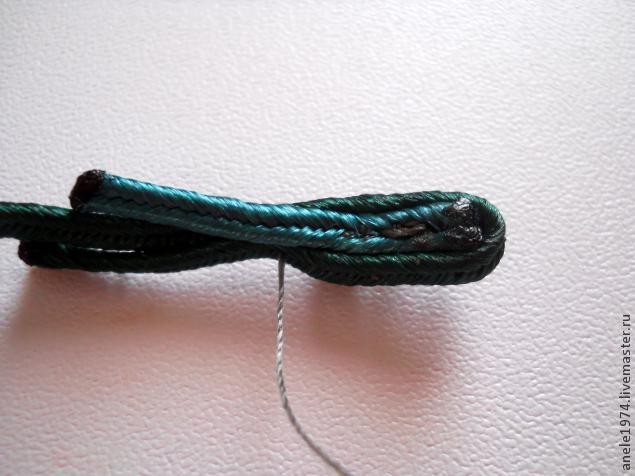 ​Мастер-класс по созданию сутажного кулона "Весенний букетик": часть 5