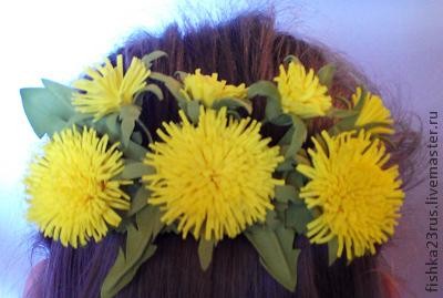 Одуванчики из фоамирана: часть 3