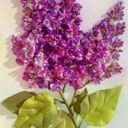 ​Вышиваем реалистичную сирень