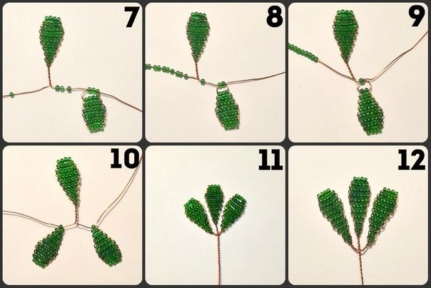 Бонсай рябина из бисера и рубки
