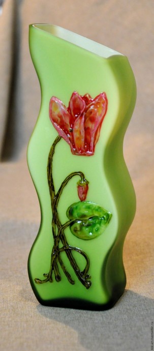 ​Декорирование вазы в стиле модерн: часть 3