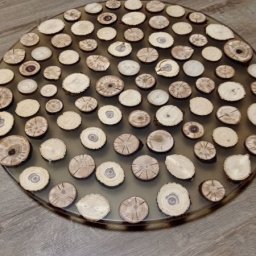 Изготовление столешницы из эпоксидной смолы и спилов: часть 1