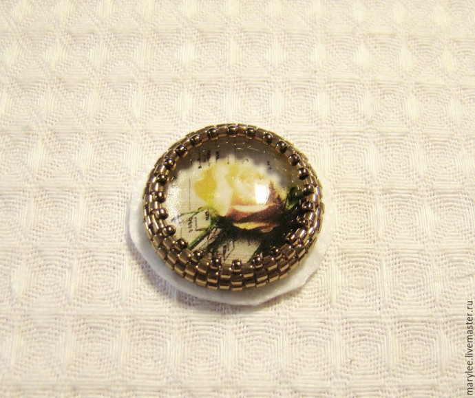 Создаем нежный кулон "English rose": часть 1