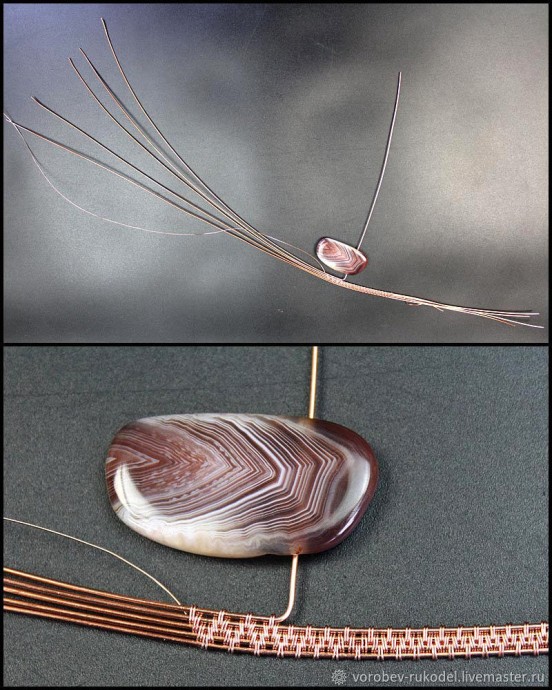 Кулон из медной проволоки Кулон из медной проволоки